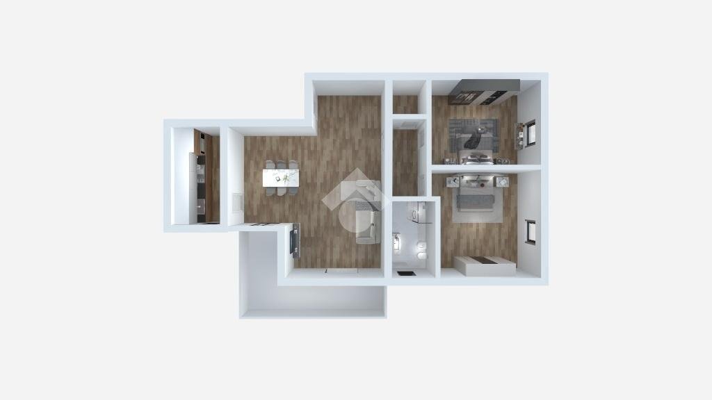 Three-room apartment Via fratelli cervi, Bagnolo in Piano - floor plans 1