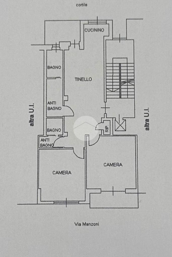 Three-room apartment Via alessandro manzoni, Collegno - floor plans 1