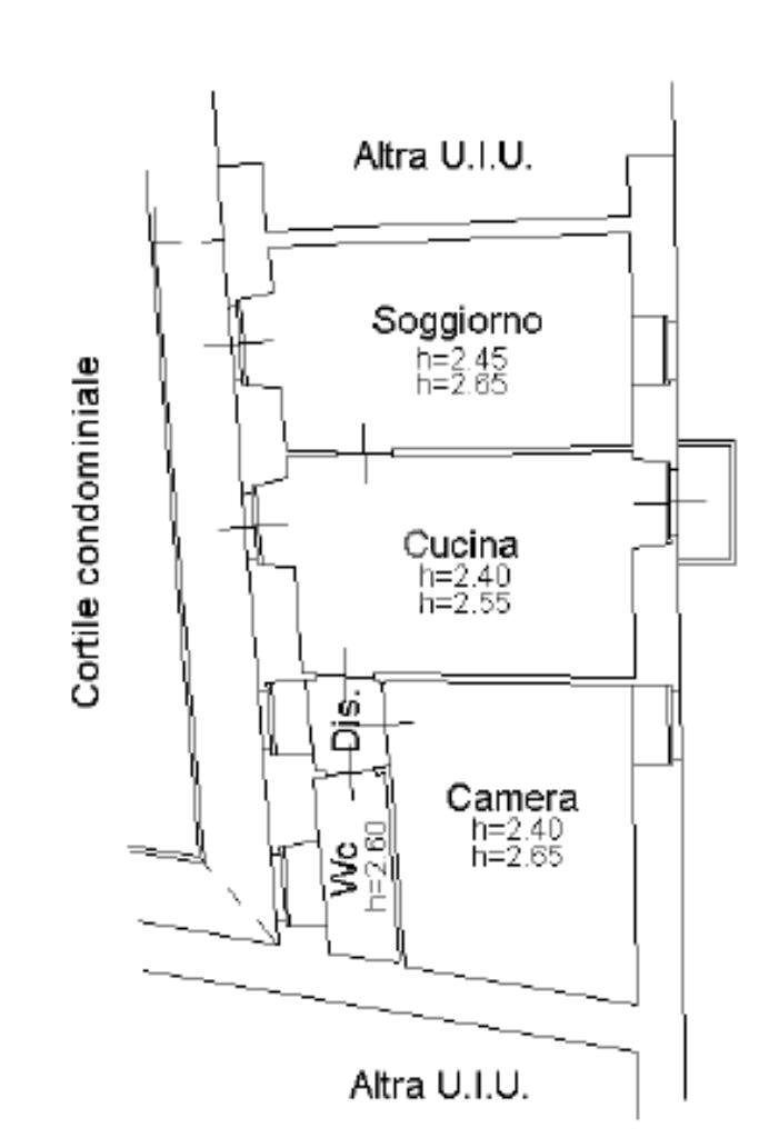 Three-room apartment Via romualdo palberti, Lanzo Torinese - floor plans 1