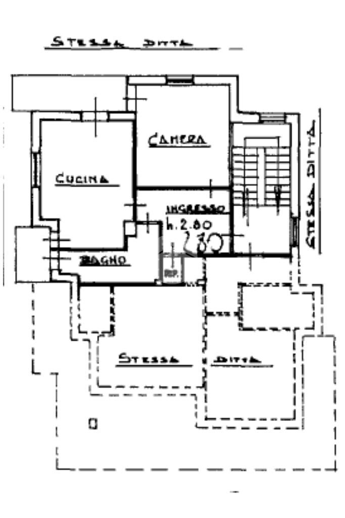 Two-room apartment Strada Passo delle Croce, Monastero di Lanzo - floor plans 1