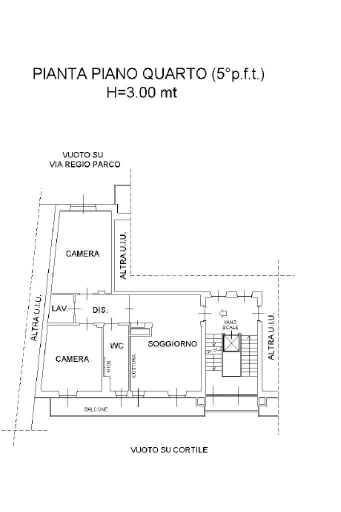 Trilocale Via Regio Parco, Settimo Torinese - planimetria 1
