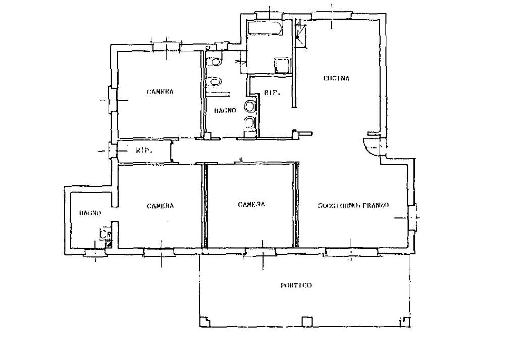 Porzione di casa Via A. Dondarini, Monte San Pietro - planimetria 1