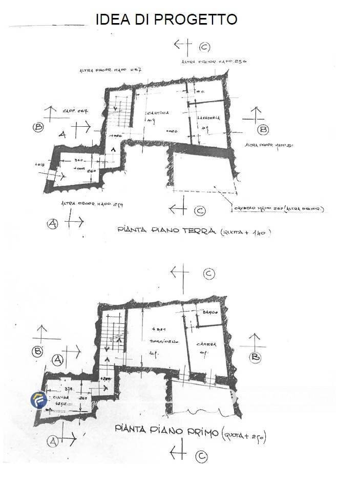 Foto 7 - Rustico Via Portio - Bardino Vecchio, Tovo San Giacomo - planimetria 1