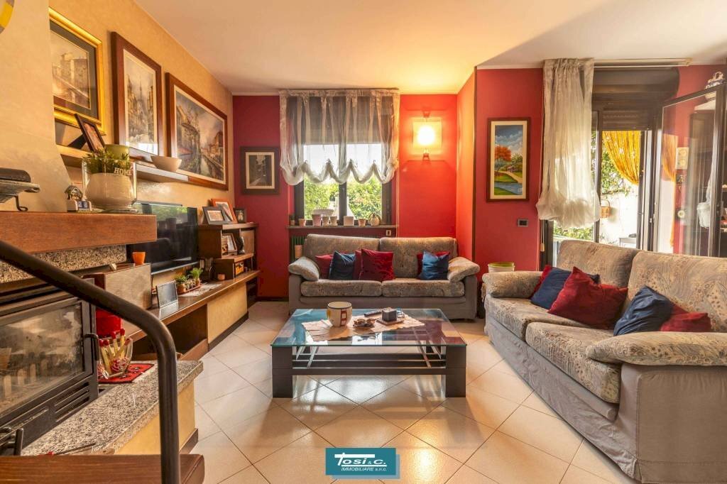 Salone - Villa a Schiera via Monte Leone, 27, Dormelletto - foto 3