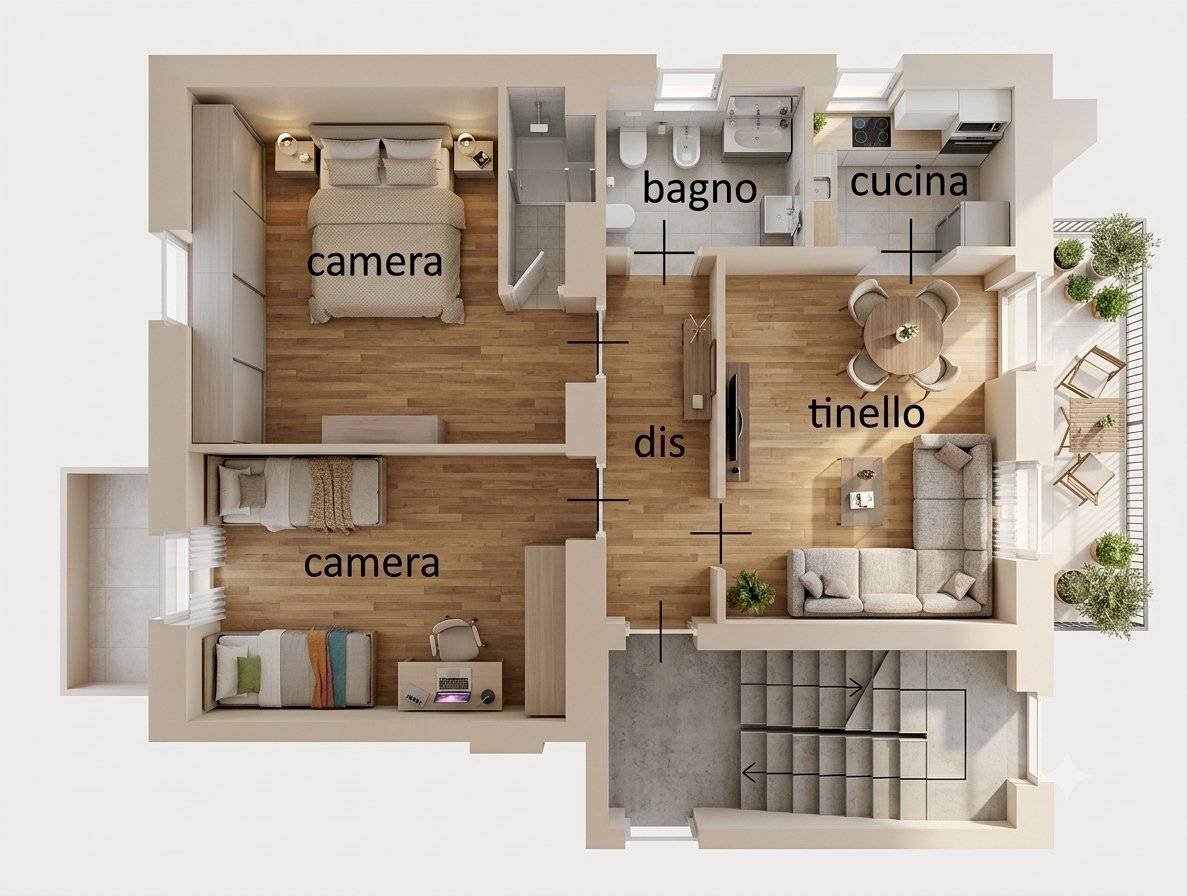 Appartamento corso Guglielmo Marconi, 27, Sanfront - planimetria 1
