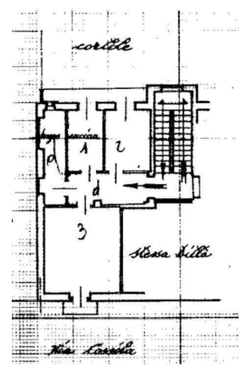 Trilocale via Cossila, 7, Torino (zona Vanchiglietta) - planimetria 1