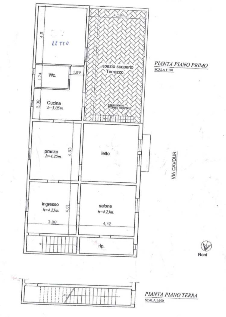 Appartamento via Cavour, 112, Salice Salentino - planimetria 1