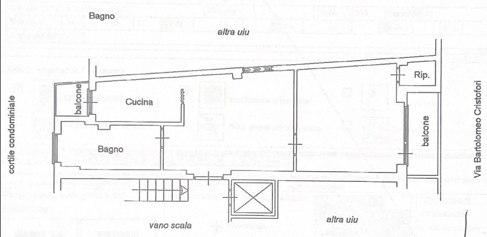 Bilocale via Oderisi da Gubbio, 62, Roma - planimetria 1