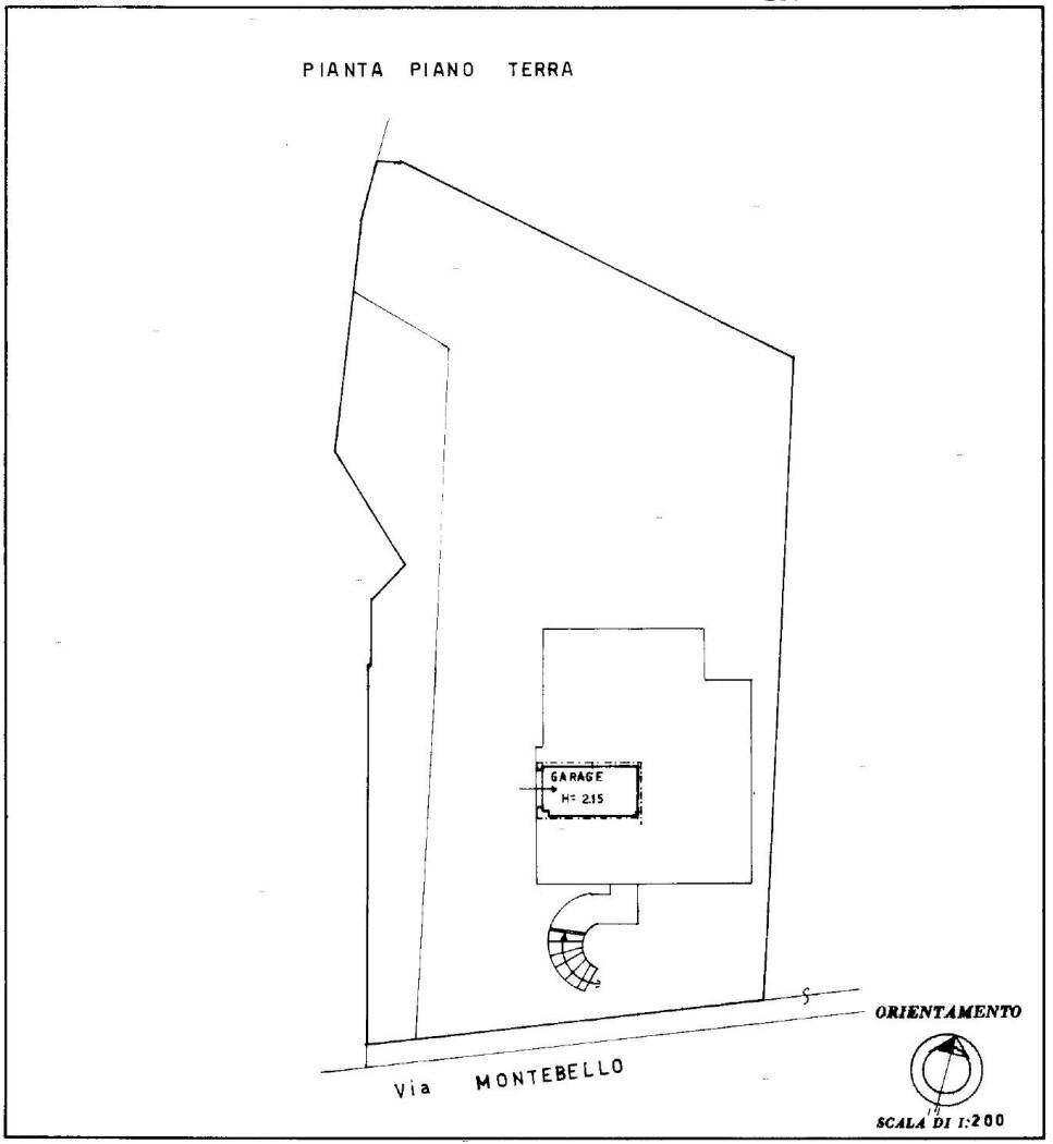 Villa via Montebello, Barbianello - planimetria 1