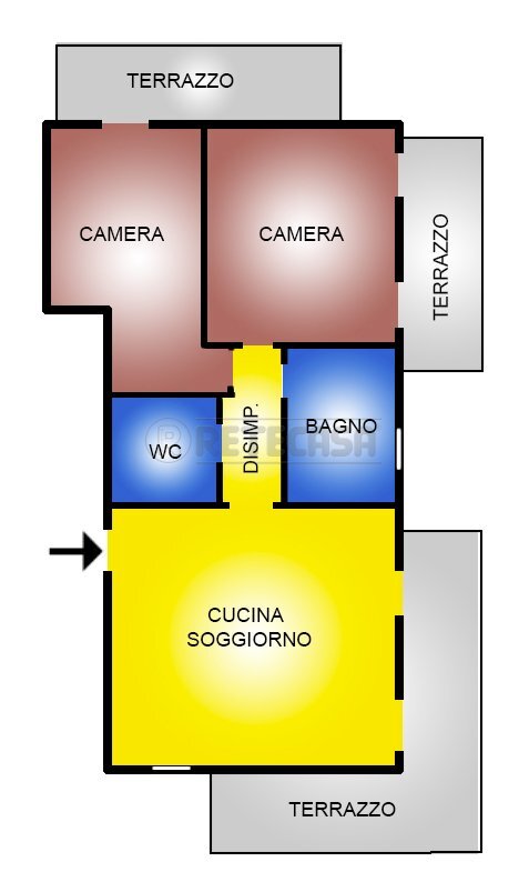 A-743 - Quadrilocale Via Aldo Moro, Bolzano Vicentino - planimetria 1