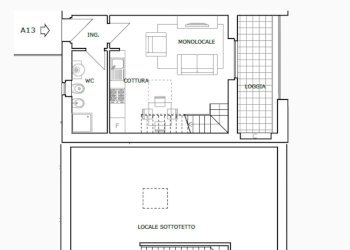 PLANIMETRIA A13 (€ 150.000,00) - Monolocale Via Ugo la Malfa, La Spezia - foto 13