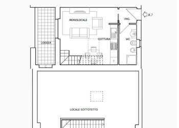 PLANIMETRIA A7 (€ 150.000,00) - Monolocale Via Ugo la Malfa, La Spezia - foto 15