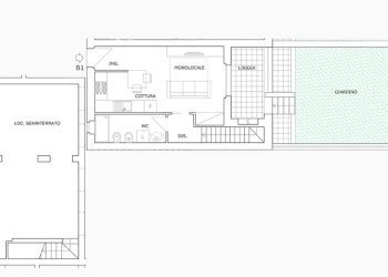 PLANIMETRIA B1 (€ 129.000,00) - Monolocale Via Ugo la Malfa, La Spezia - foto 18