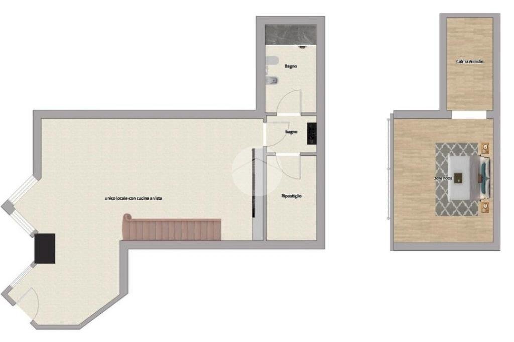 Bilocale Via saponaro, Milano (zona Gratosoglio) - planimetria 1
