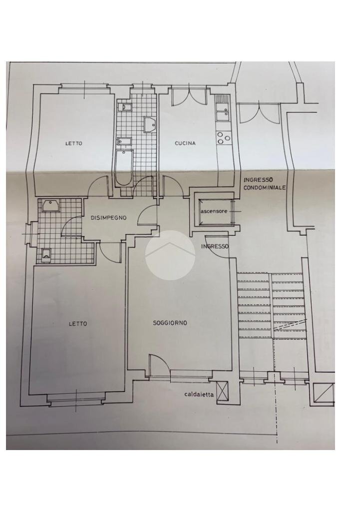 Four-room apartment Via Sant'ambrogio, Alpignano - floor plans 1