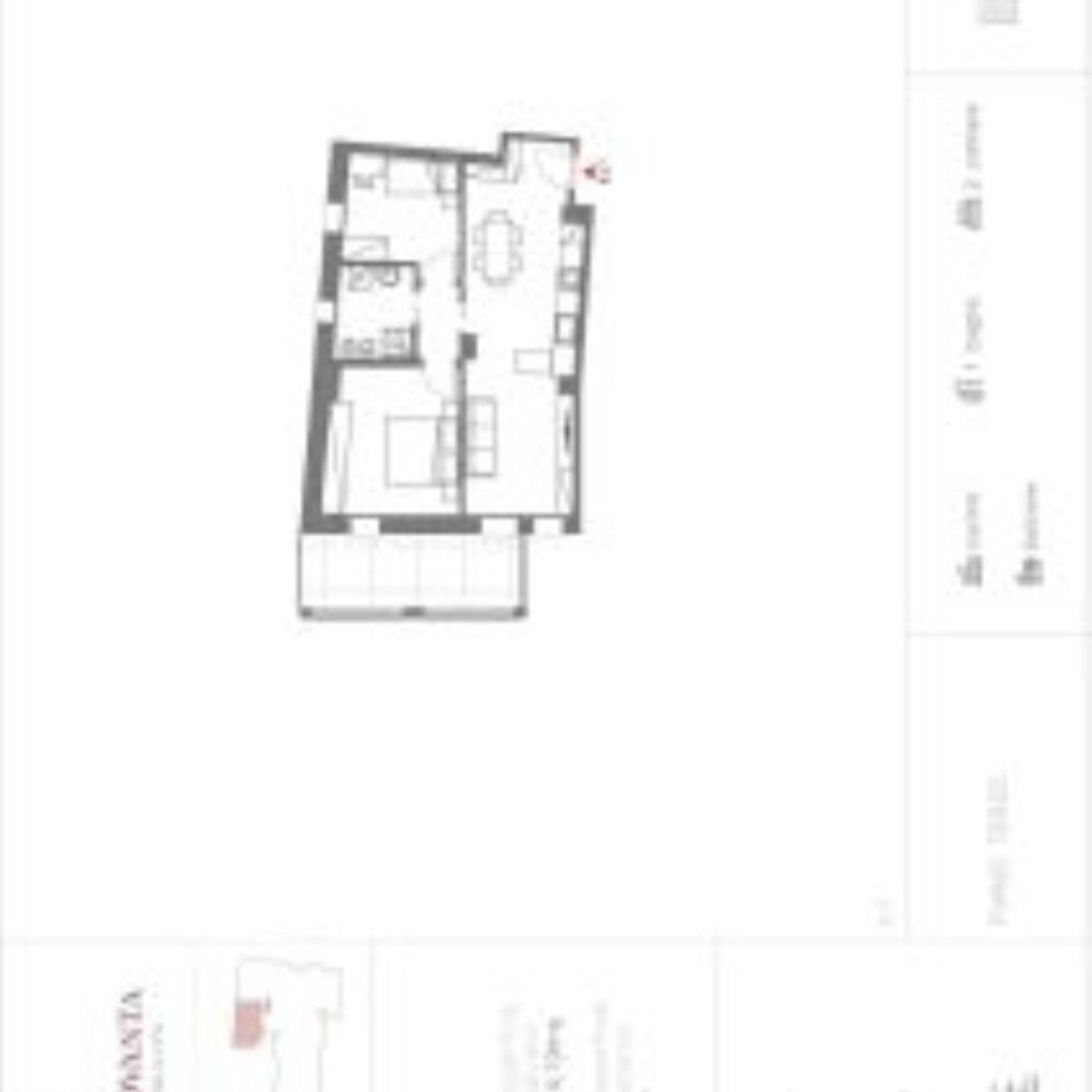 Trilocale Via Giuseppe Mazzini, 90, Bologna (zona Mazzini) - planimetria 1