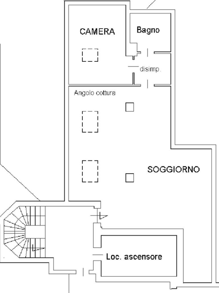 Trilocale Via Lunga, San Mauro Torinese - planimetria 1