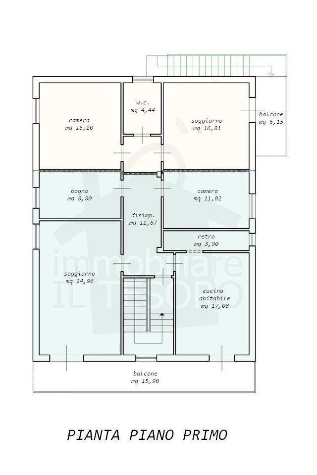 Villa via Quartirolo, 43, Rimini - floor plans 1