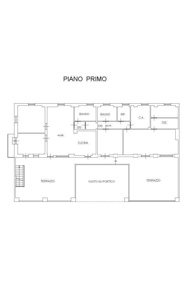 Casa indipendente strada di Rocca de' Baldi, 10, Mondovì - planimetria 1