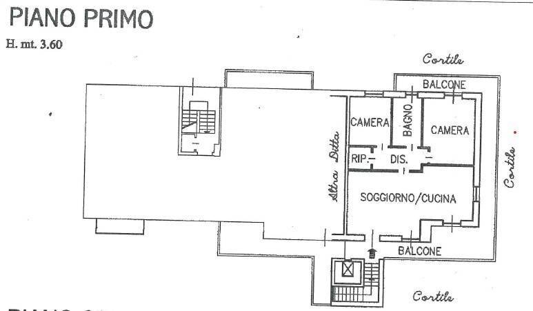 Three-room apartment Frazione San Rocco, 136, Montaldo Roero - floor plans 1