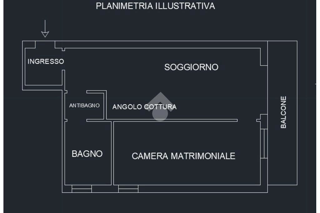 Bilocale Via Benedetta, Parma - planimetria 1