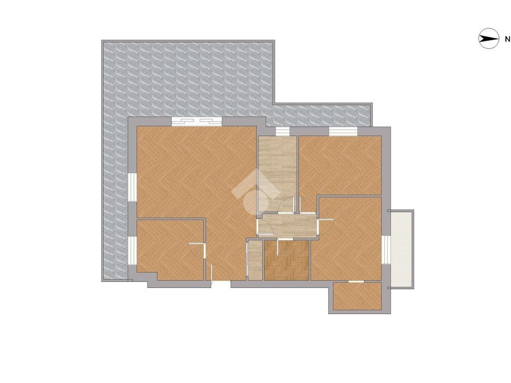 Trilocale Via Cavour, Nerviano - planimetria 1