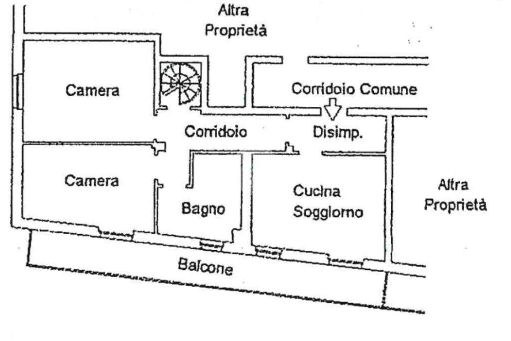 Quadrilocale Via Cavalieri di Vittorio Veneto, Andorno Micca - planimetria 1