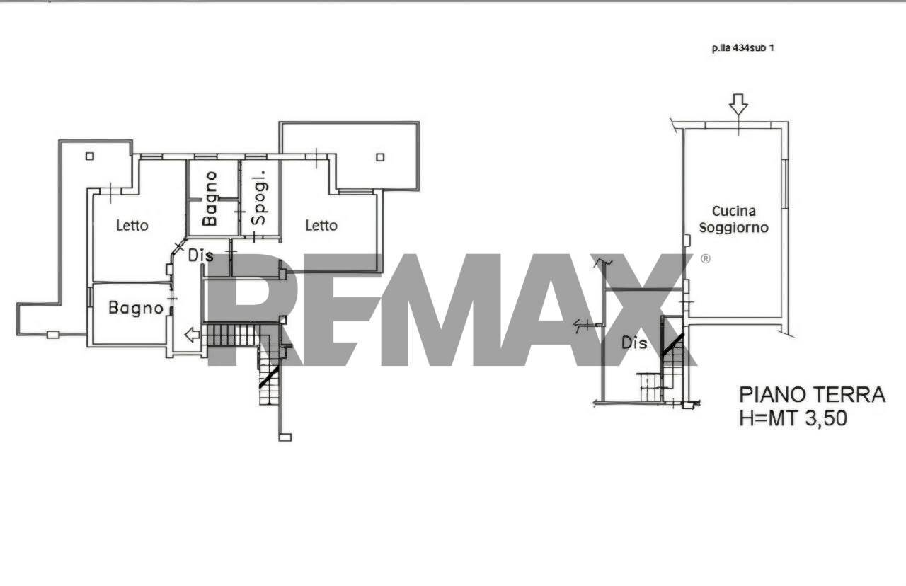 Pianta 2D - Semi-detached house Via Centonze Leonardo
 
61, Castelvetrano - floor plans 1