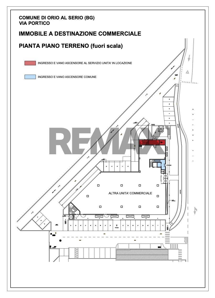 Pianta 2D - Locale Commerciale Via Portico
 
65, Orio al Serio - planimetria 1