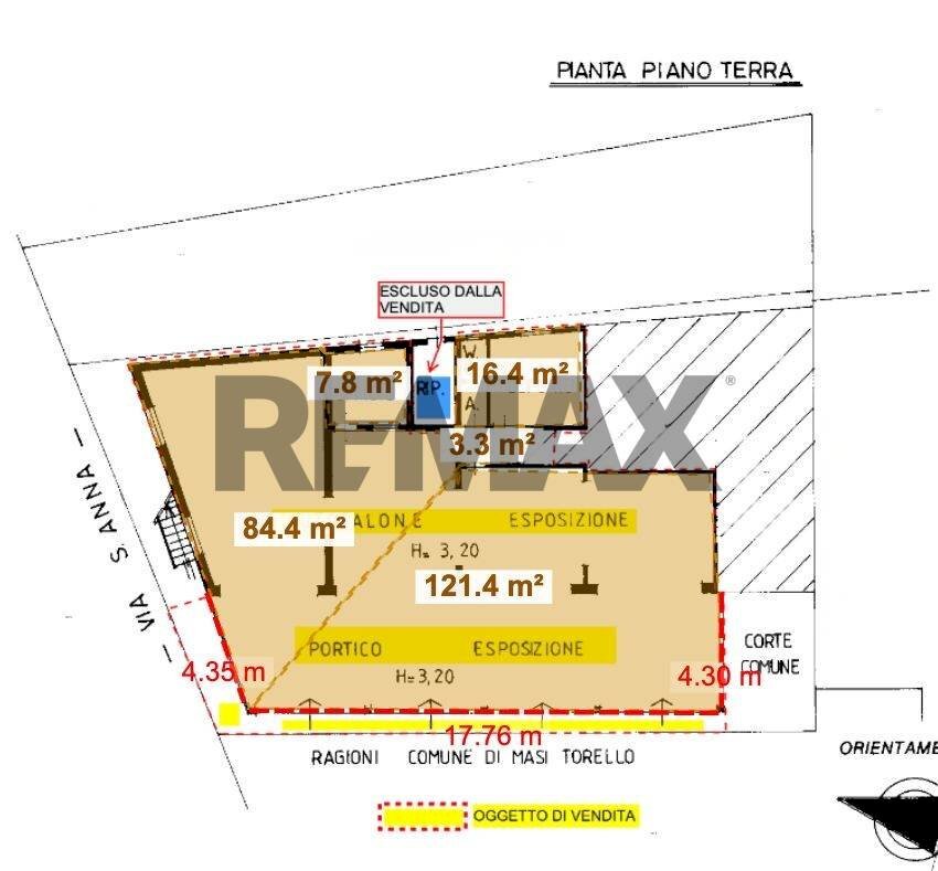 Pianta 2D - Negozio Via Ariosto
 
11, Masi Torello - planimetria 1
