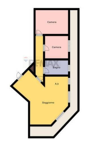 Pianta 2D - Three-room apartment Via Santa Lucia
 
17, Cave - floor plans 1