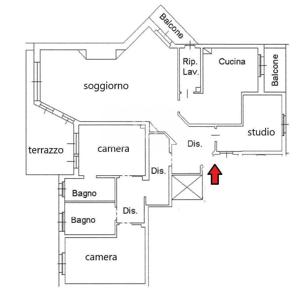Foto 37 - Quadrilocale Viale Federico Caprilli
 
25, Milano - planimetria 1