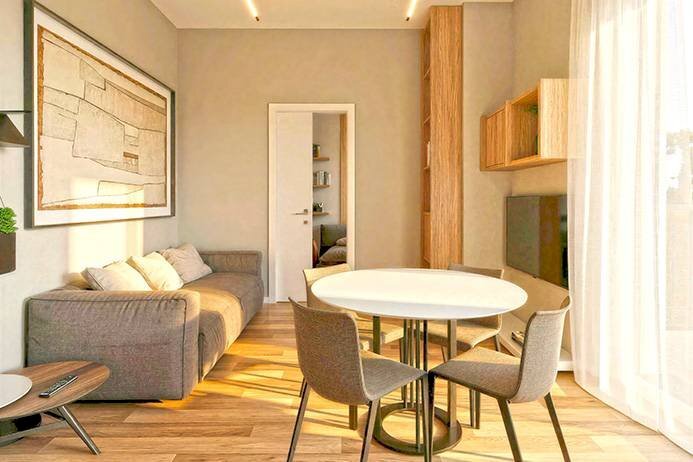Soggiorno - Bilocale via Borgo Palazzo, Bergamo - foto 2
