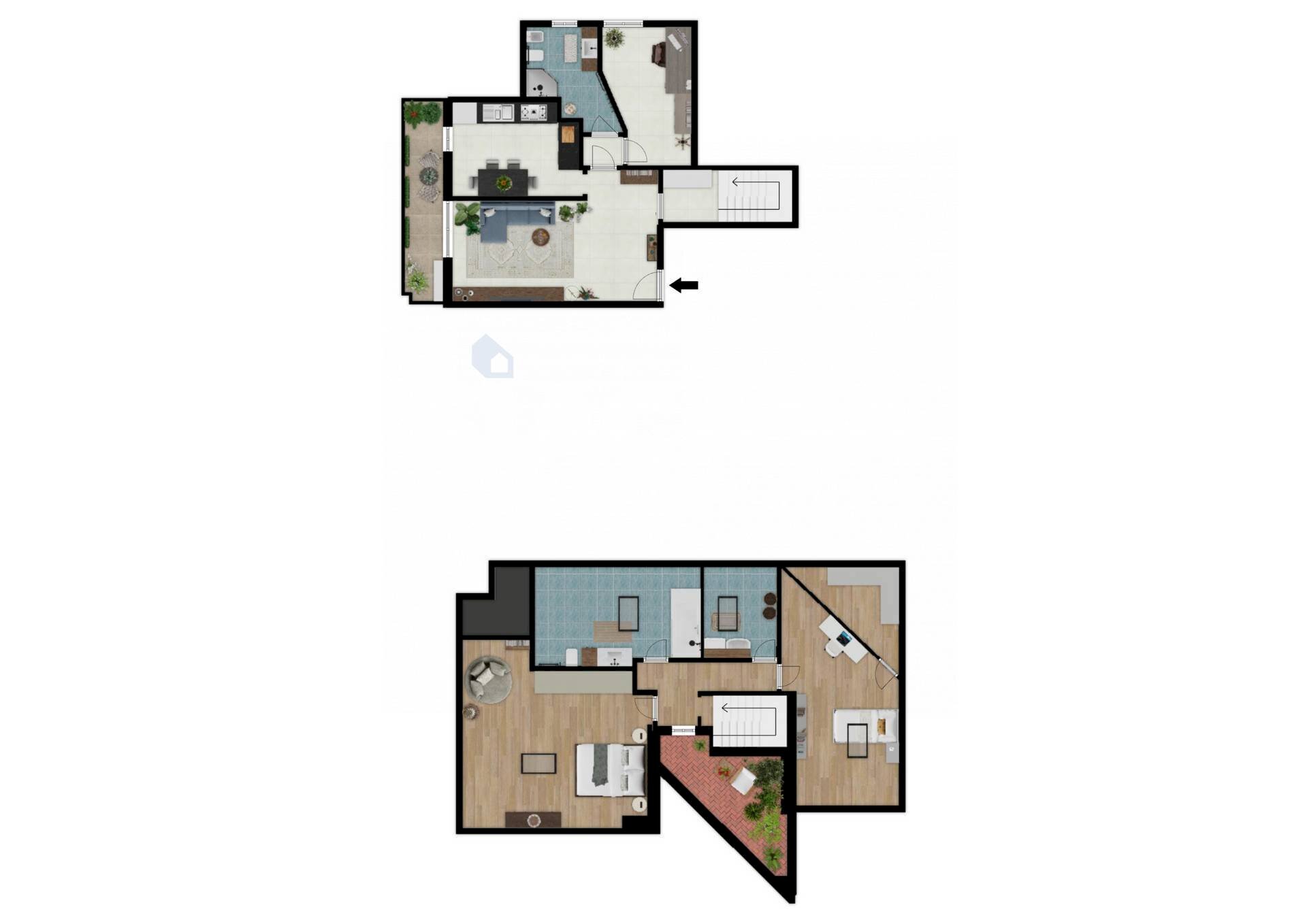 Foto 25 - Four-room apartment VIA DEI GELSI
 
7, Busnago - floor plans 1