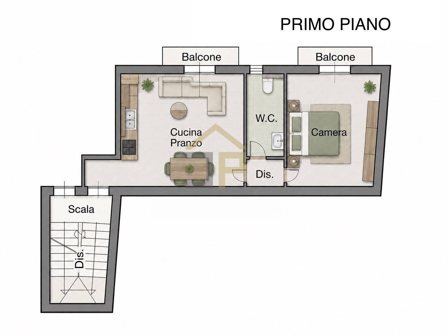 Foto 14 - Bilocale Via Vincenzo Gioberti
 
3, Balestrate - planimetria 1