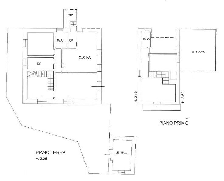 piano terra - Villa Modica - planimetria 1