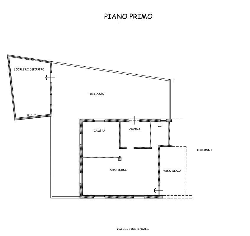 1 - Four-room apartment at auction Via dei Giustiniani 45/2, Recco - floor plans 1