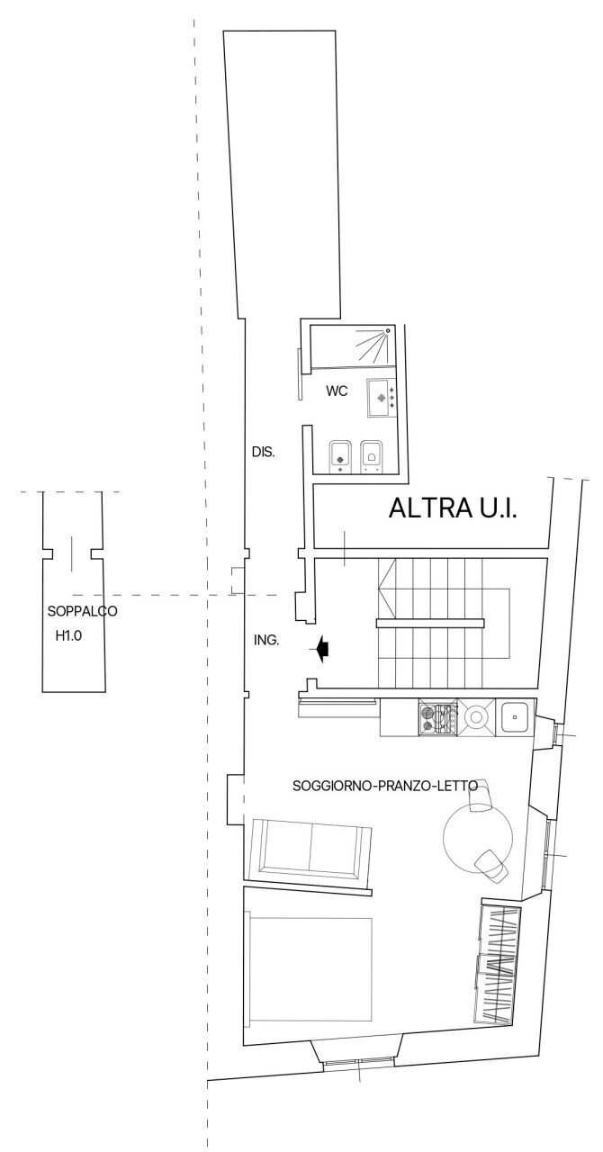 planimetria - Appartamento Via Guelfa, Firenze - planimetria 1