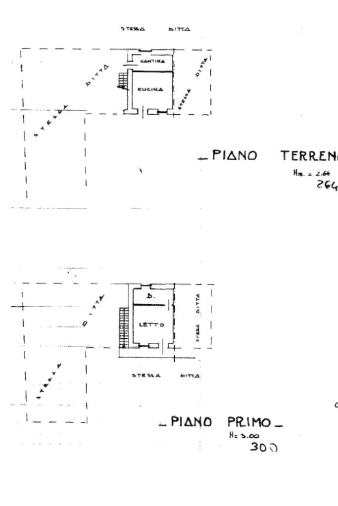 Semi-detached house Via B. Castagneri, Vauda Canavese - floor plans 1