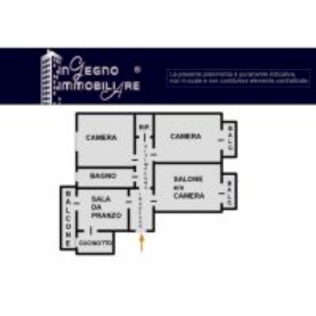 Four-room apartment Corso 25 Aprile, 36, Asti - floor plans 1