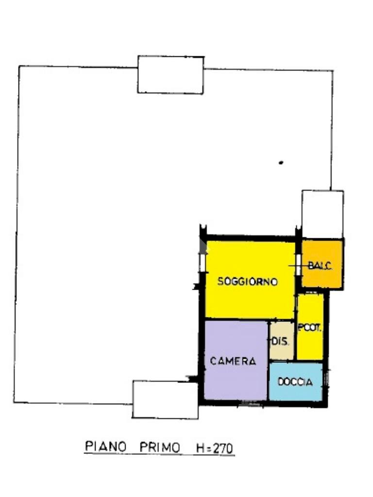 Bilocale Via Garzolè, Castelfranco Emilia - planimetria 1