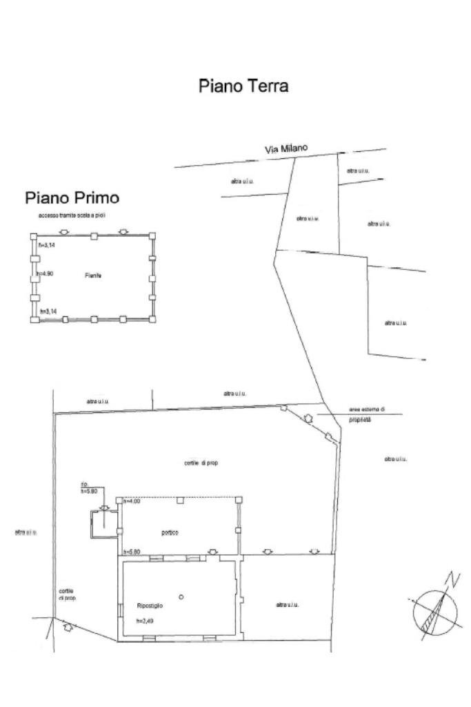 Rustico Via Piersanti Mattarella, Corbetta - planimetria 1