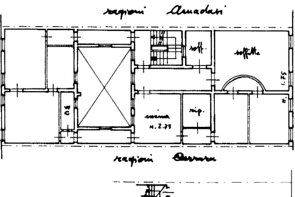 Appartamento Strada Massimo D'Azeglio, Parma (zona Oltretorrente) - planimetria 1