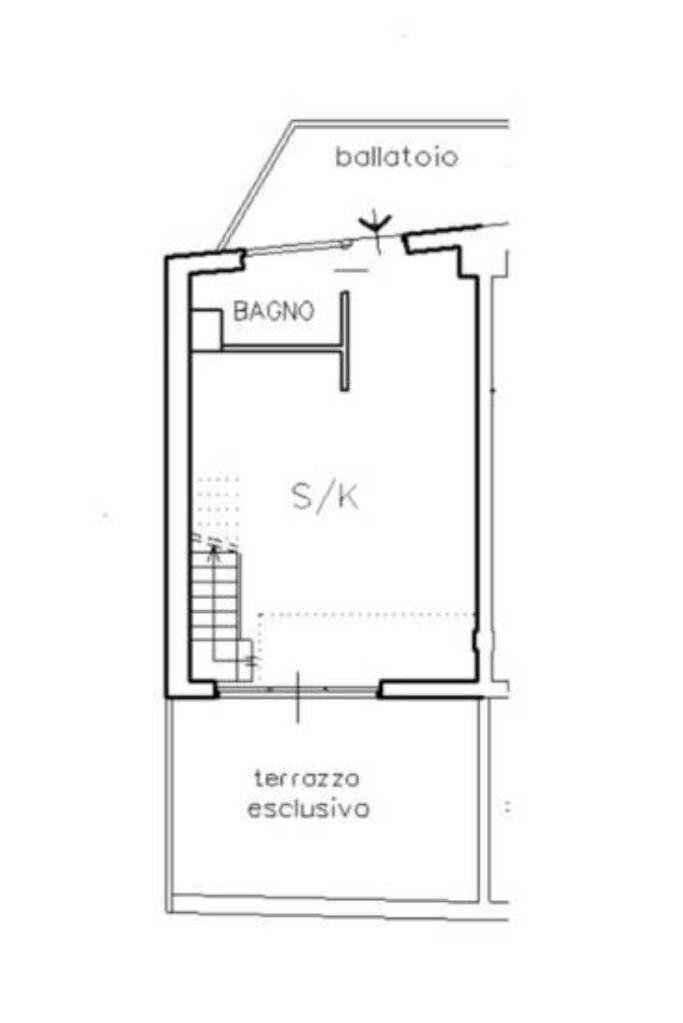 Bilocale Via Giacomo Watt, Milano (zona Barona) - planimetria 1