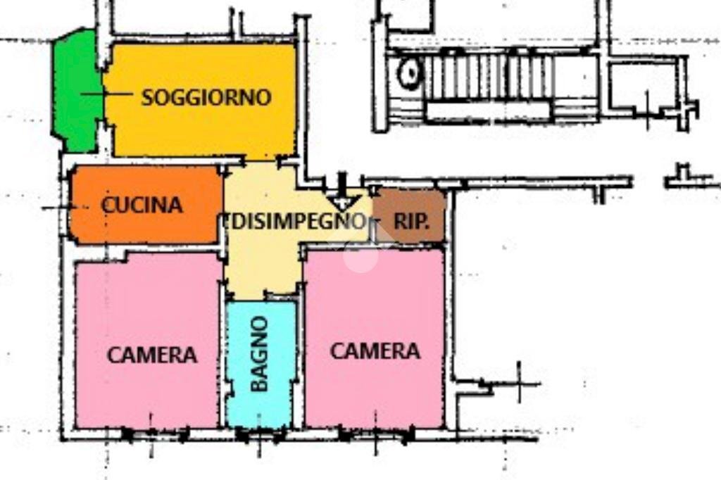 Four-room apartment Corso Carlo Marx, Alessandria - floor plans 1
