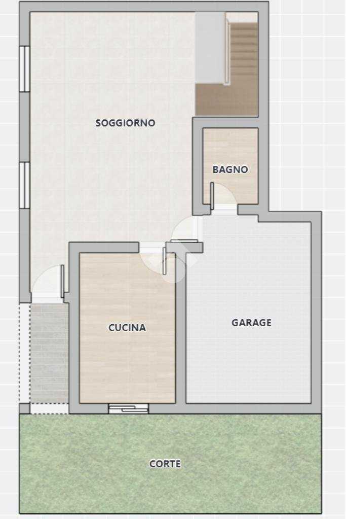 Villa a Schiera Via fiume Montone Abbandonato, Ravenna - planimetria 1