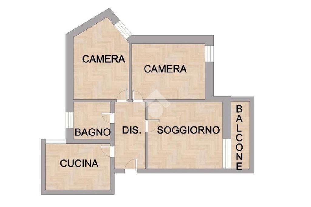 Trilocale Via Gela, San Donato Milanese - planimetria 1