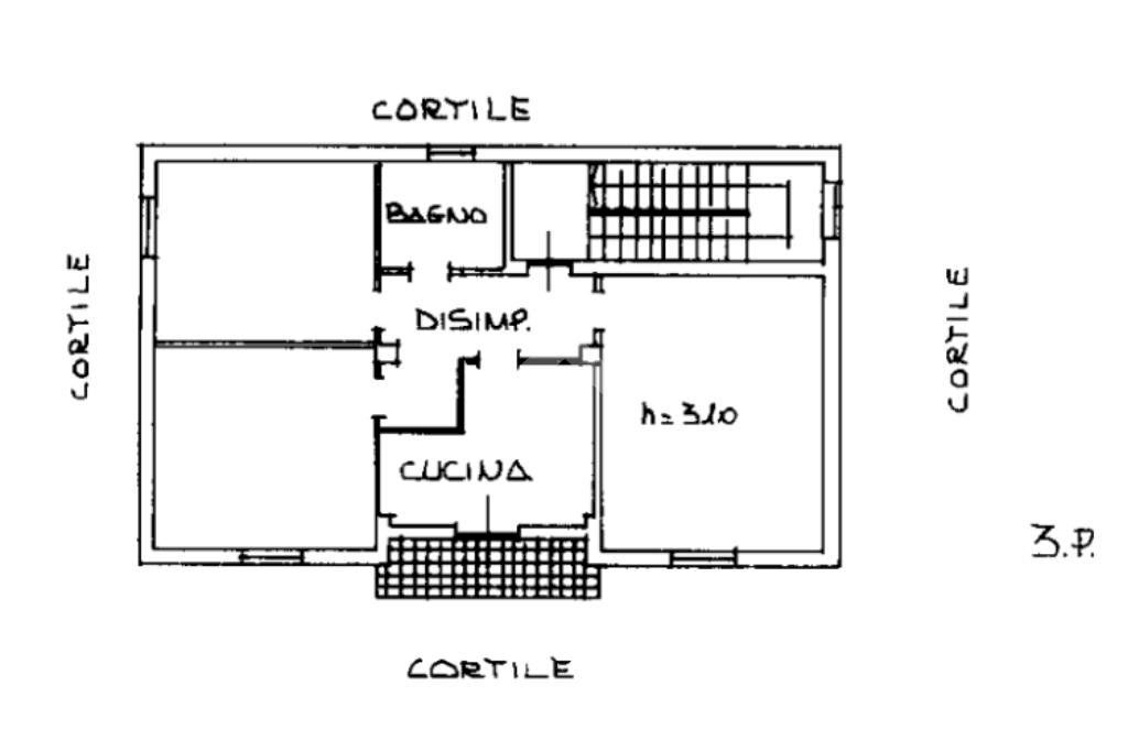 Three-room apartment Via Ezio Vanoni, Trezzo sull'Adda - floor plans 1