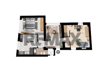 Pianta 3D - Three-room apartment VIA BUTTI
26, Parabiago - photo 35