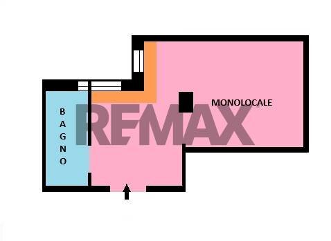 Pianta 2D - One-room apartment Via Torrione San Martino
 
51, Napoli - floor plans 1